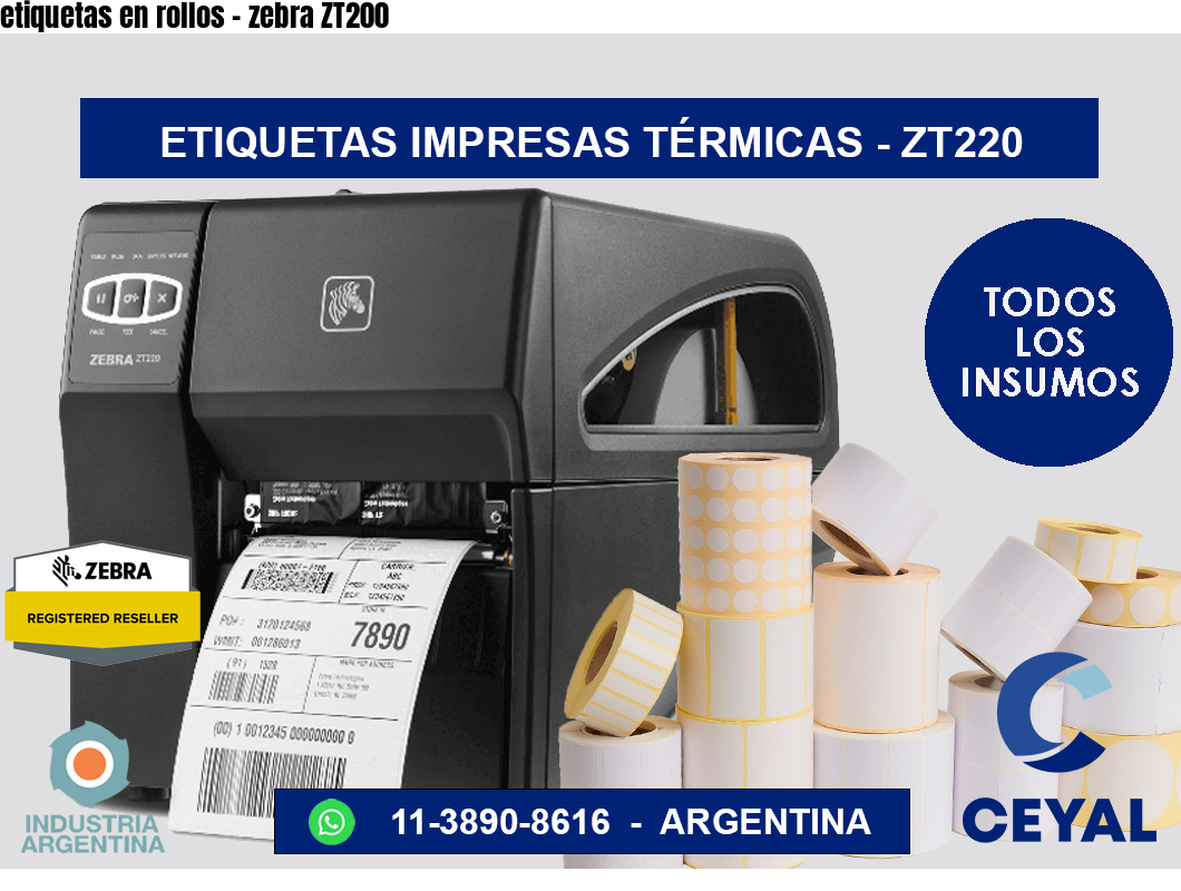 etiquetas en rollos – zebra ZT200