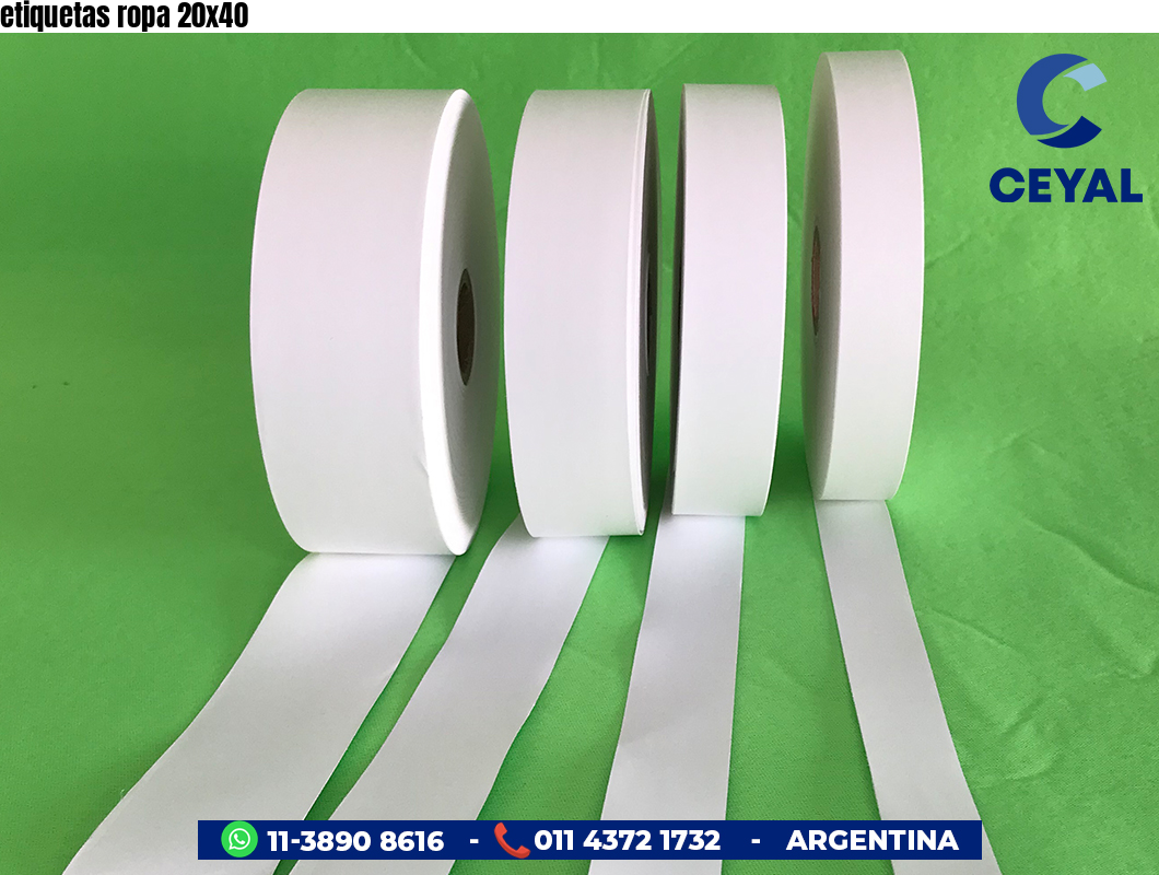 etiquetas ropa 20x40