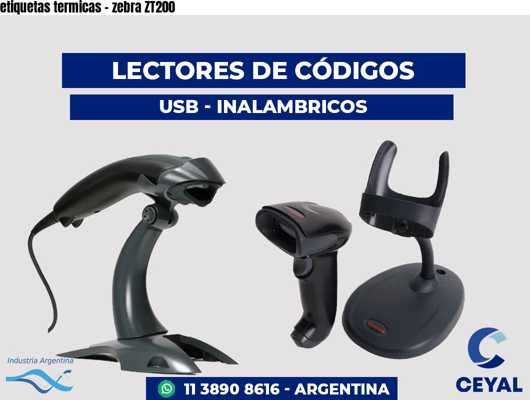 etiquetas termicas - zebra ZT200