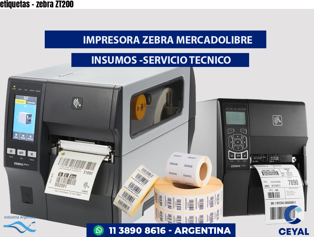 etiquetas - zebra ZT200
