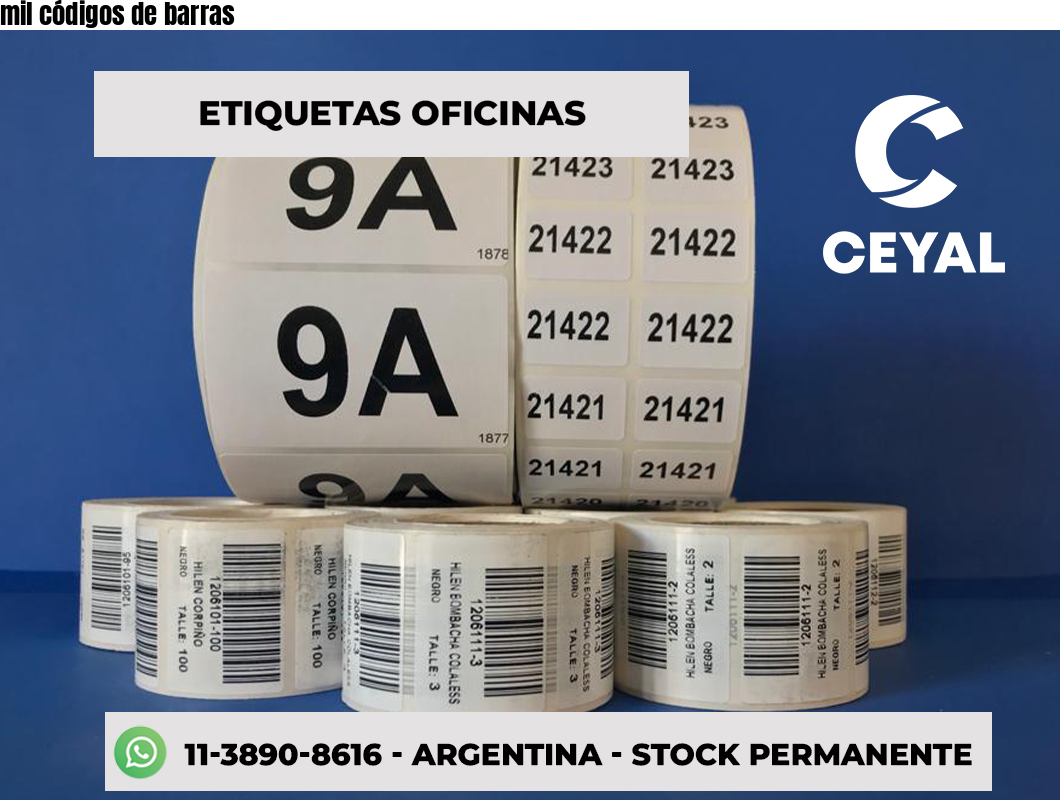 mil códigos de barras