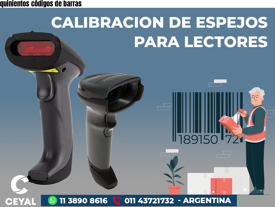 quinientos códigos de barras