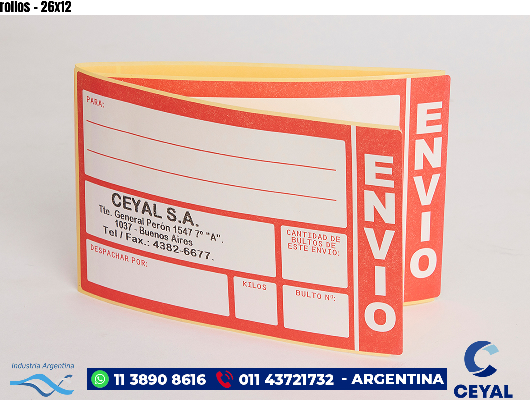 rollos - 26x12