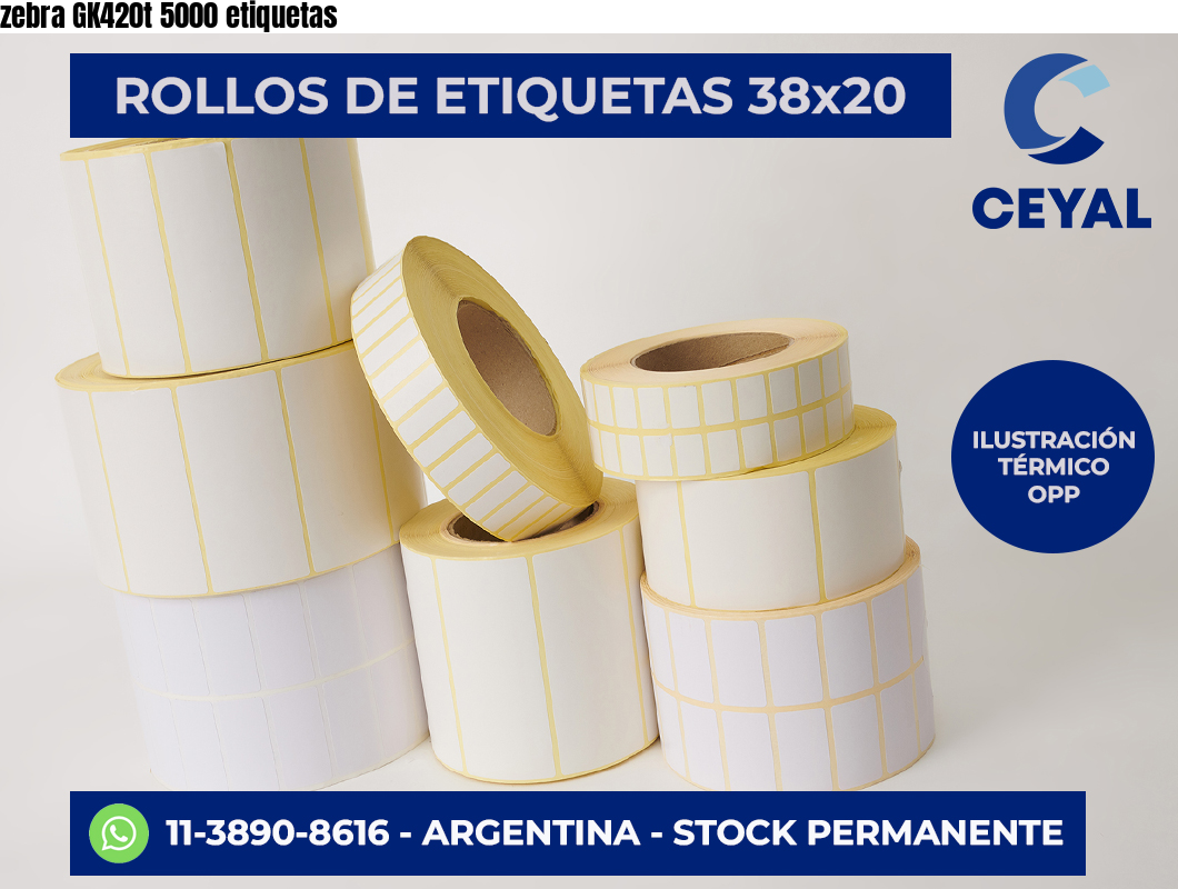 zebra GK420t 5000 etiquetas