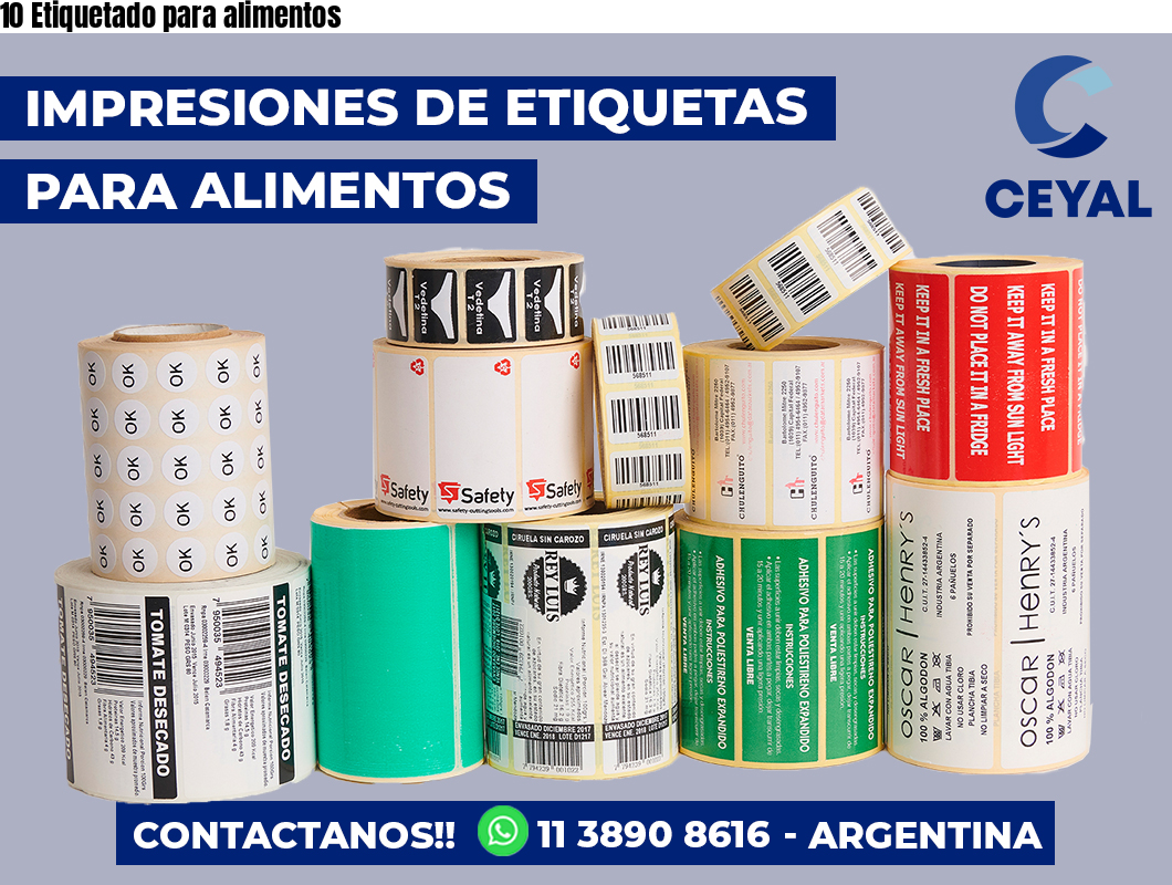 10 Etiquetado para alimentos