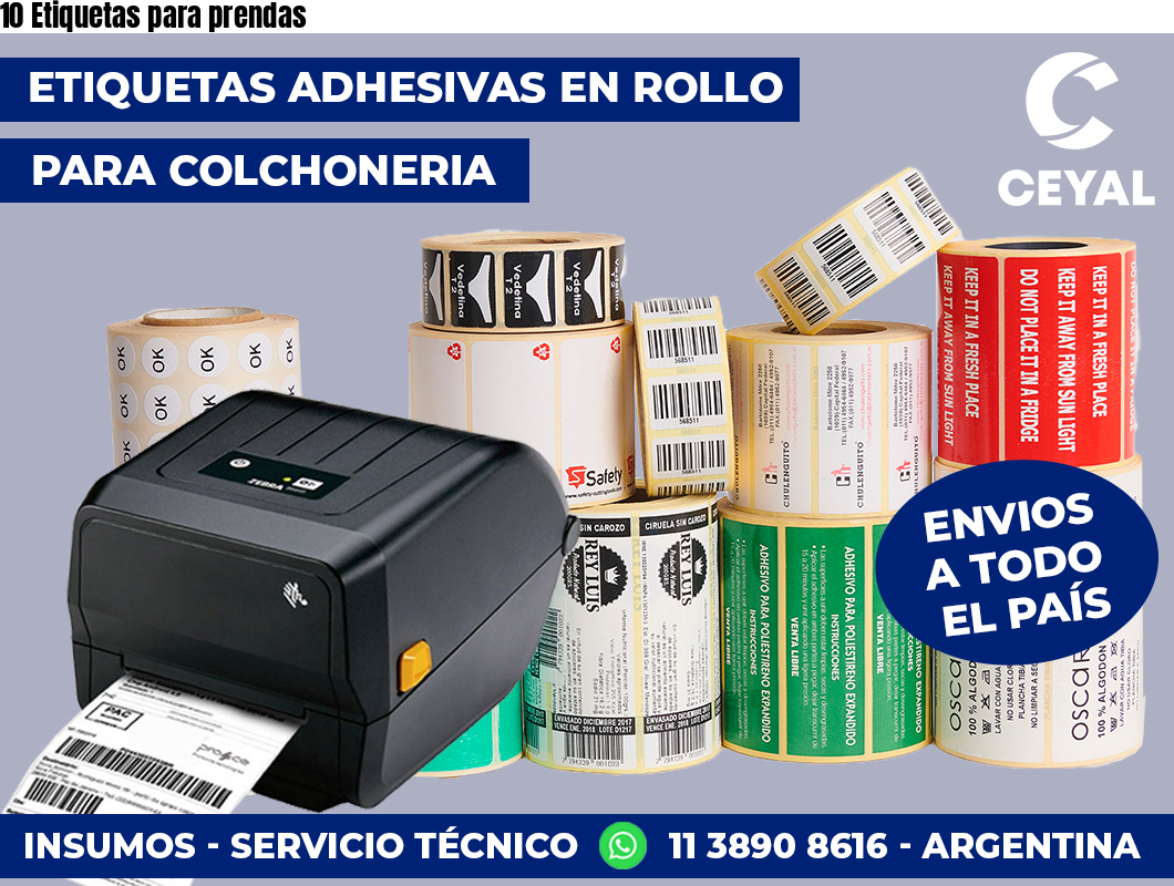 10 Etiquetas para prendas