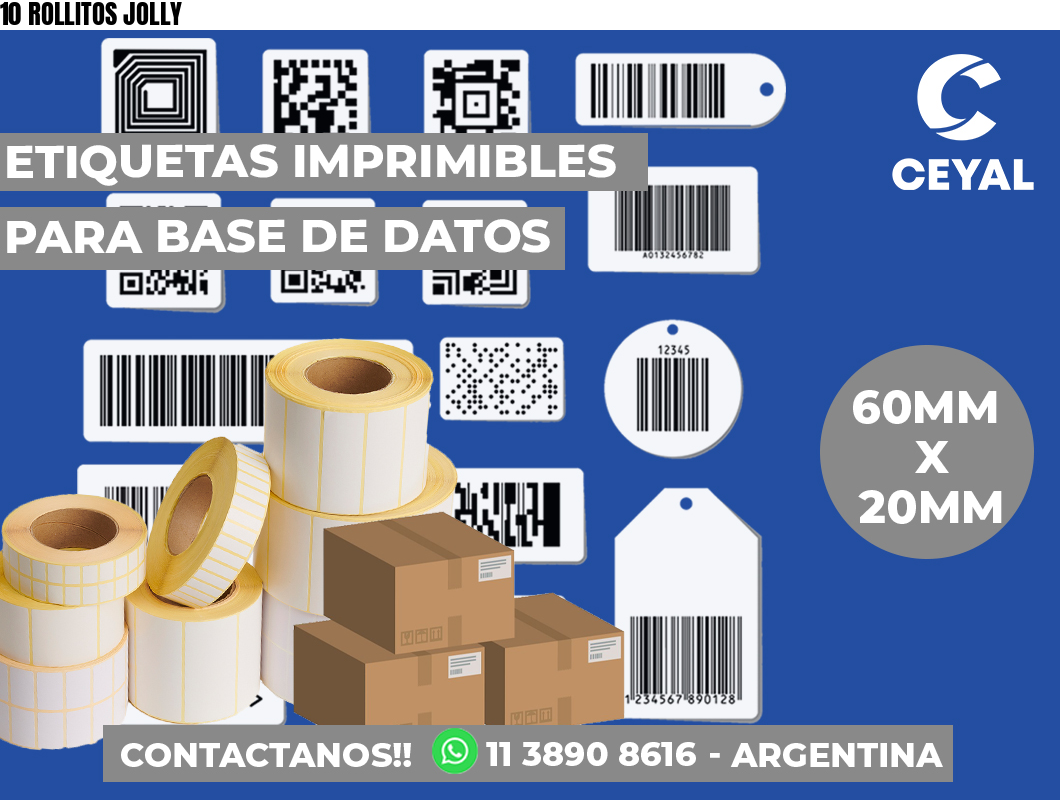 10 ROLLITOS JOLLY