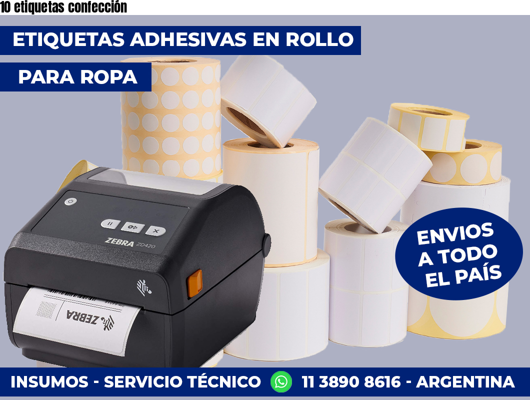10 etiquetas confección