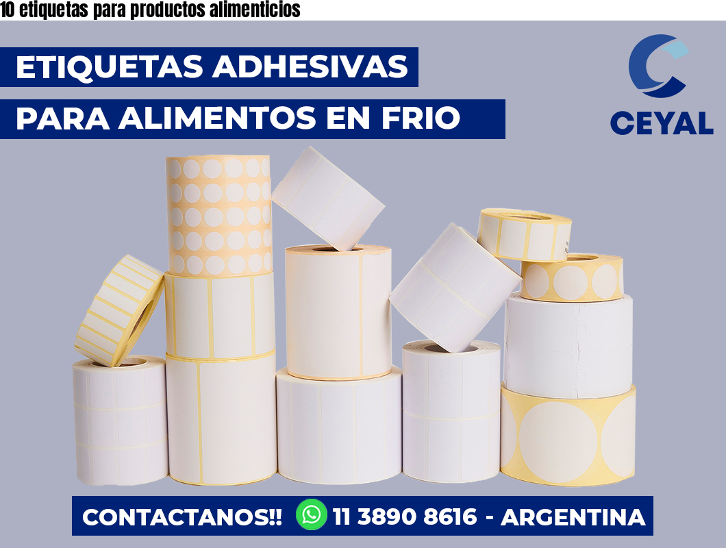 10 etiquetas para productos alimenticios
