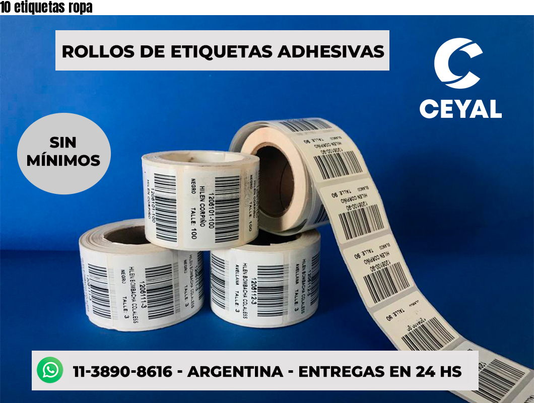 10 etiquetas ropa