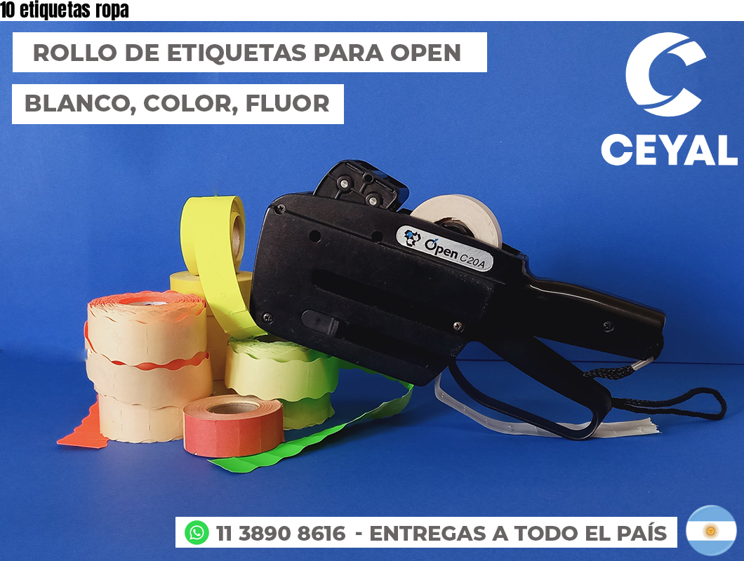 10 etiquetas ropa