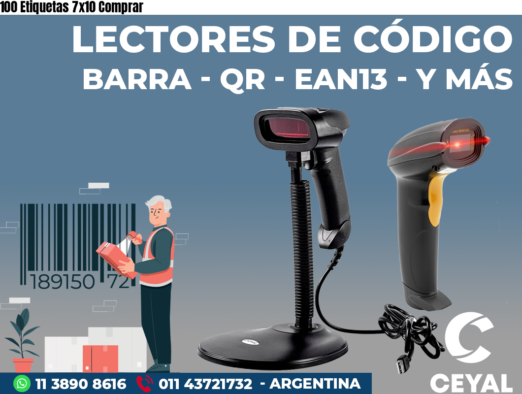 100 Etiquetas 7x10 Comprar