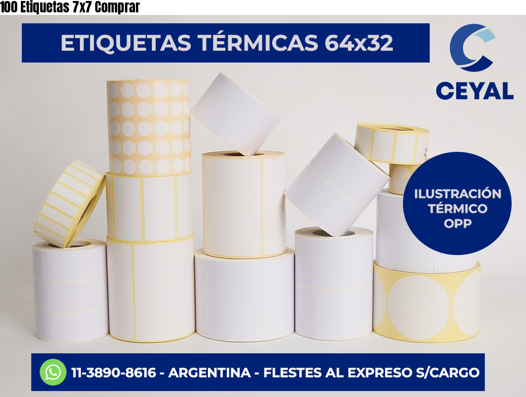 100 Etiquetas 7×7 Comprar