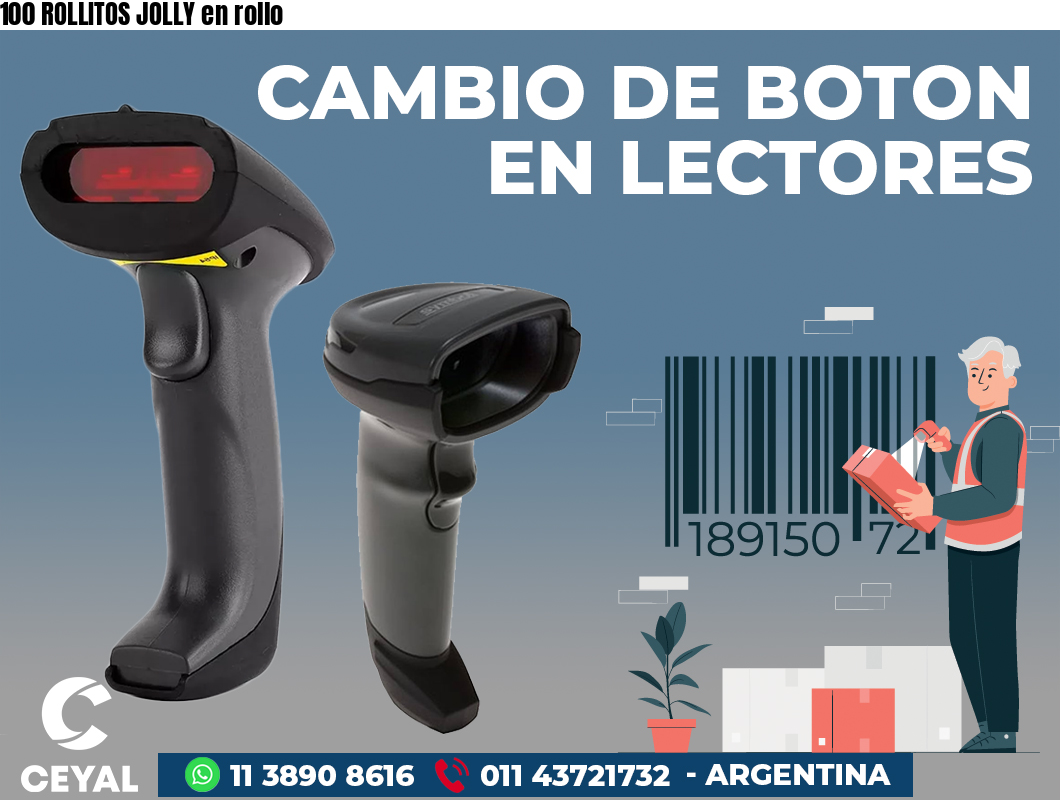 100 ROLLITOS JOLLY en rollo