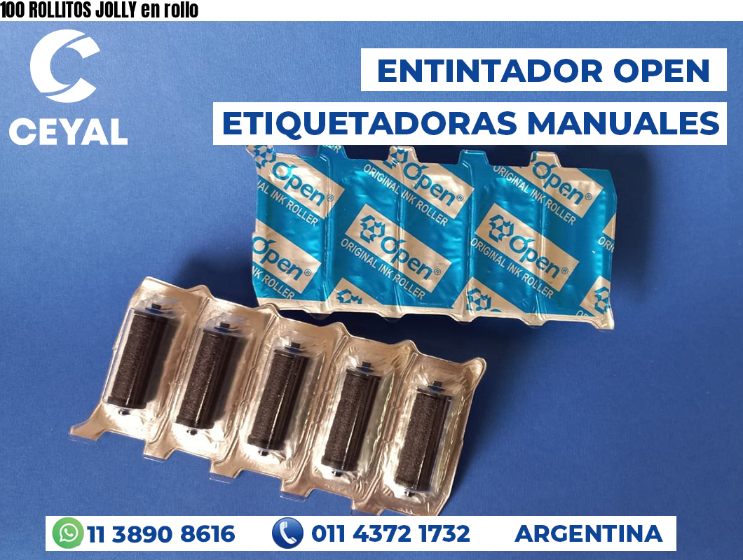 100 ROLLITOS JOLLY en rollo