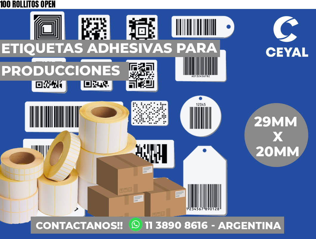 100 ROLLITOS OPEN