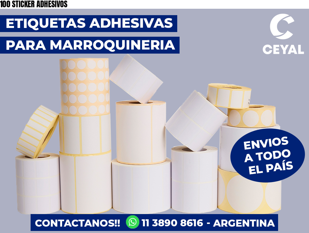 100 STICKER ADHESIVOS