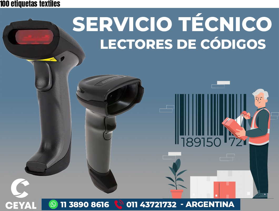 100 etiquetas textiles