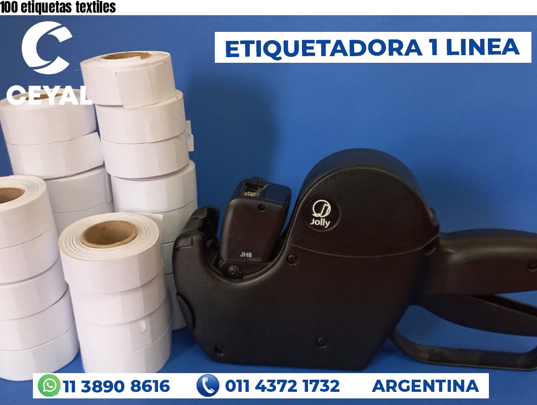100 etiquetas textiles
