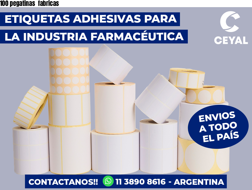 100 pegatinas  fabricas