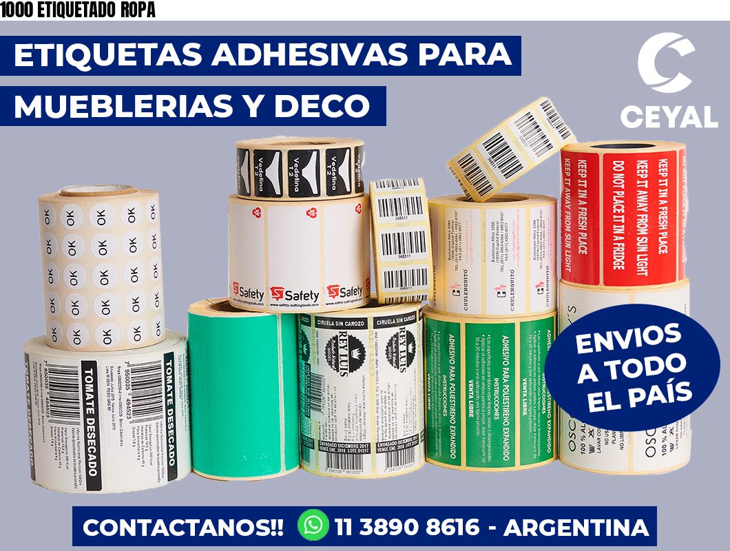 1000 ETIQUETADO ROPA