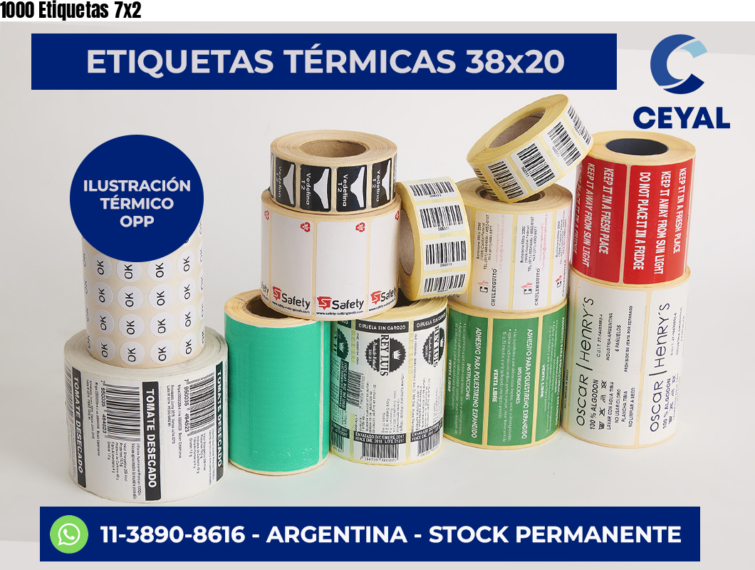 1000 Etiquetas 7×2
