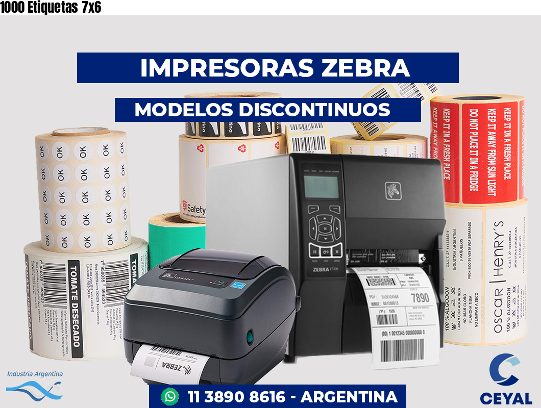 1000 Etiquetas 7x6