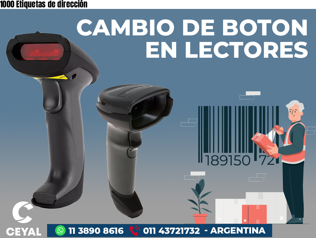 1000 Etiquetas de dirección