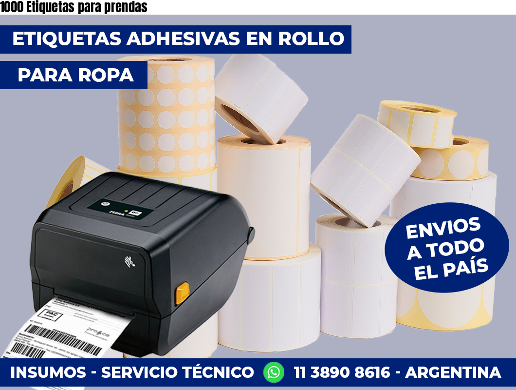 1000 Etiquetas para prendas