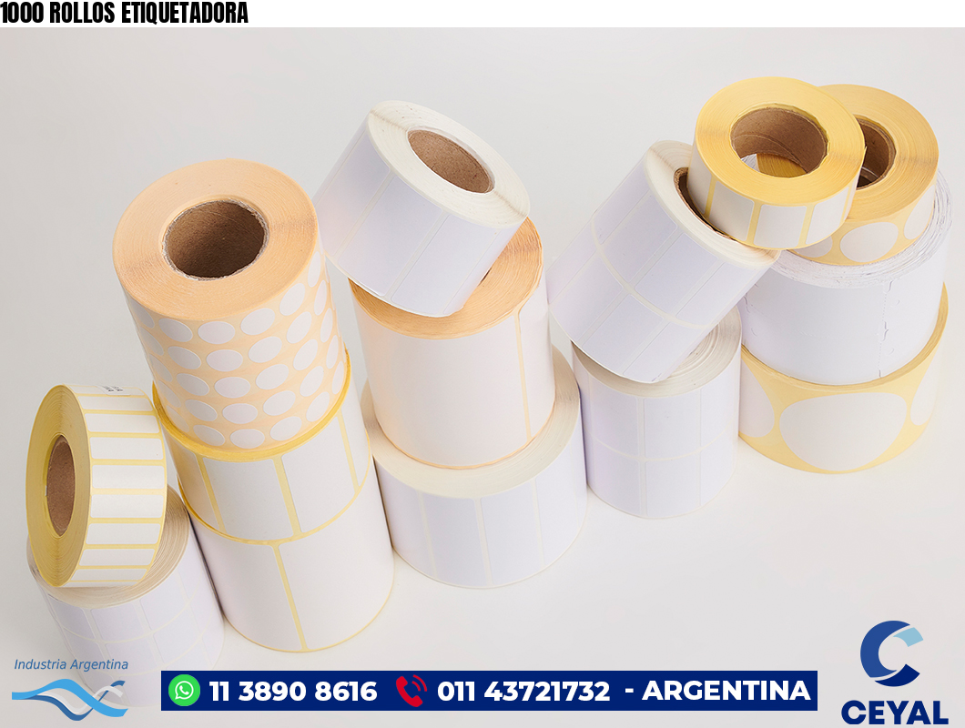 1000 ROLLOS ETIQUETADORA