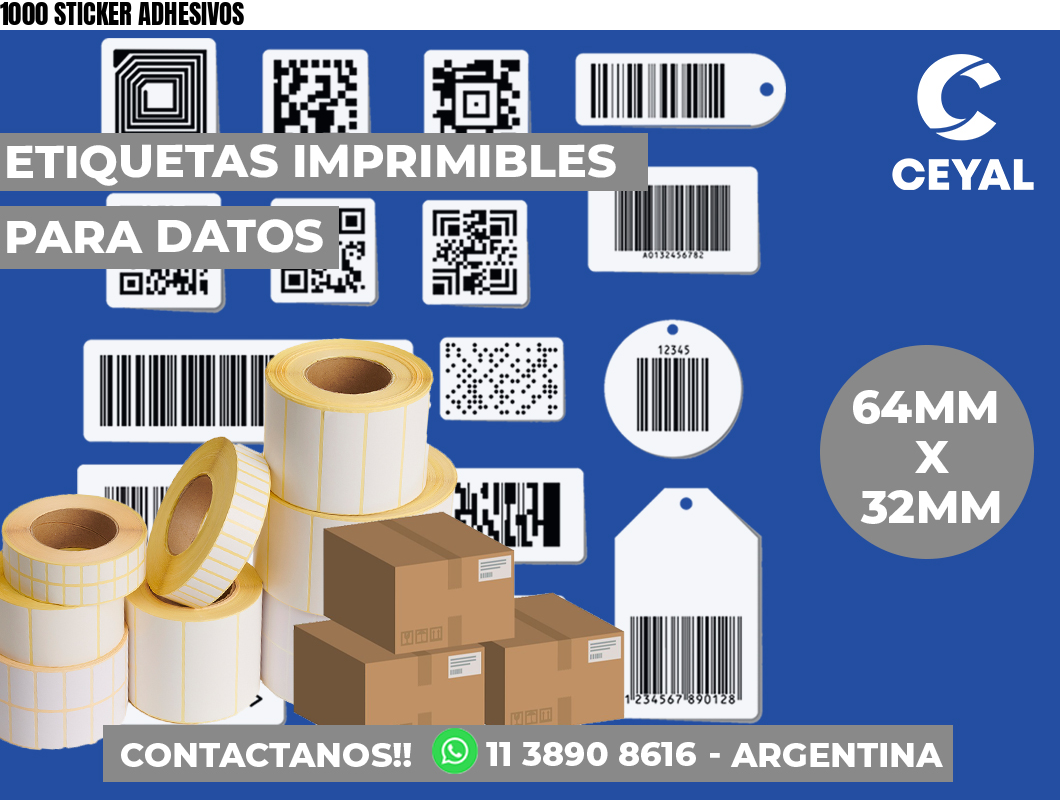 1000 STICKER ADHESIVOS