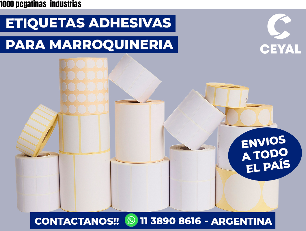 1000 pegatinas  industrias