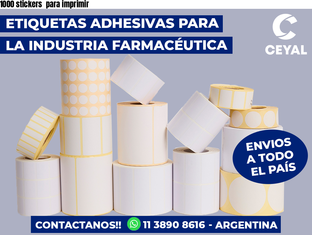 1000 stickers  para imprimir