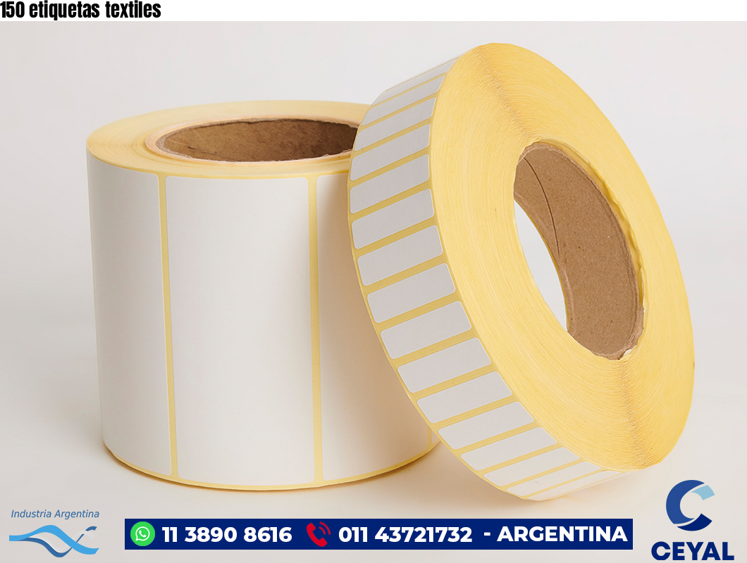 150 etiquetas textiles