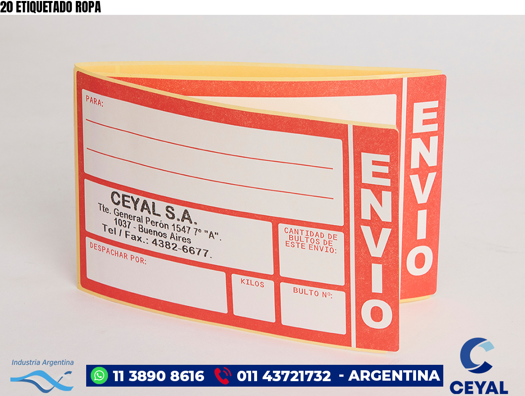20 ETIQUETADO ROPA