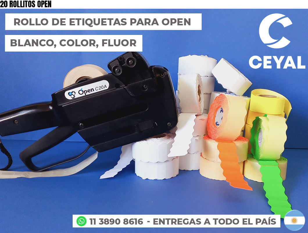 20 ROLLITOS OPEN