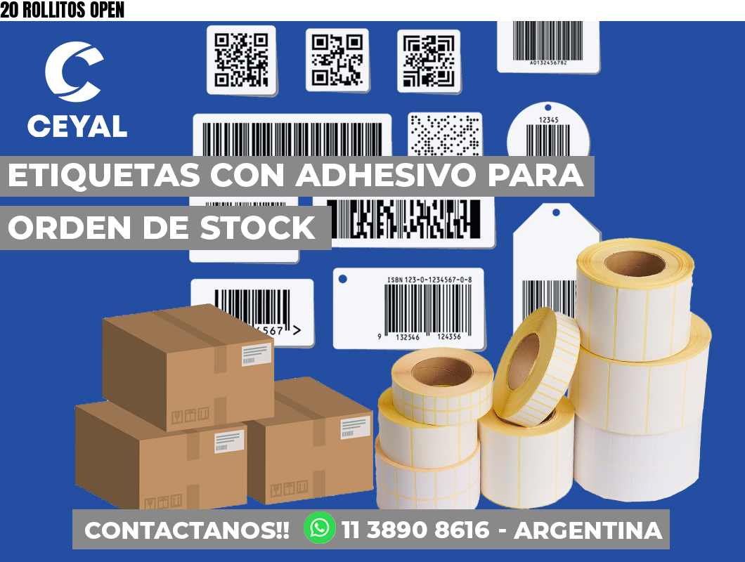20 ROLLITOS OPEN