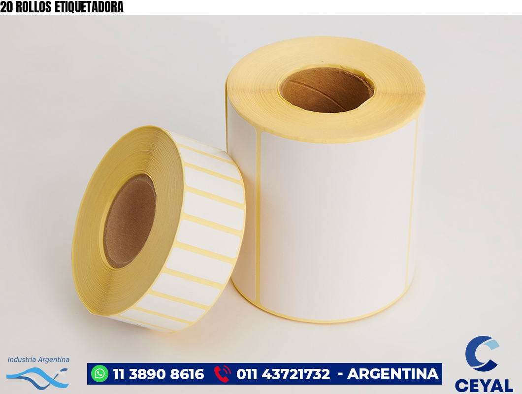 20 ROLLOS ETIQUETADORA