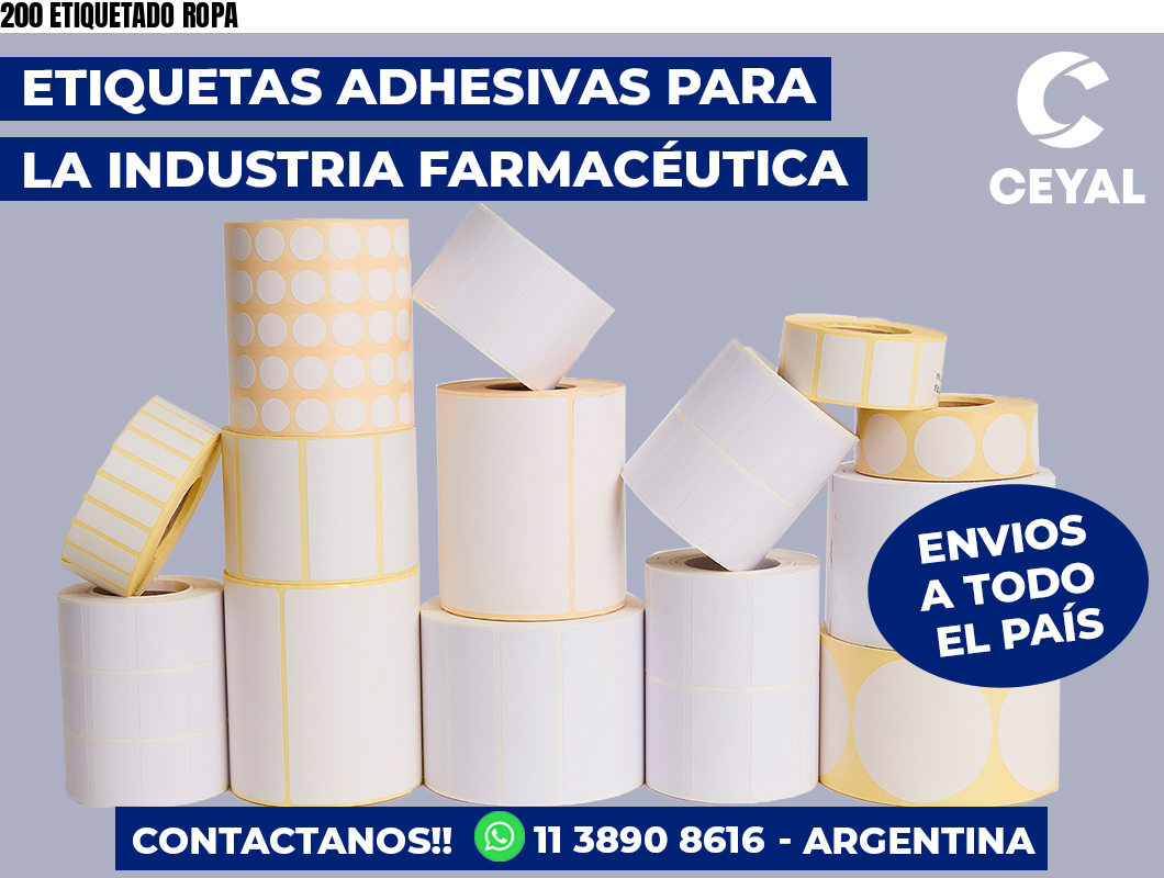 200 ETIQUETADO ROPA