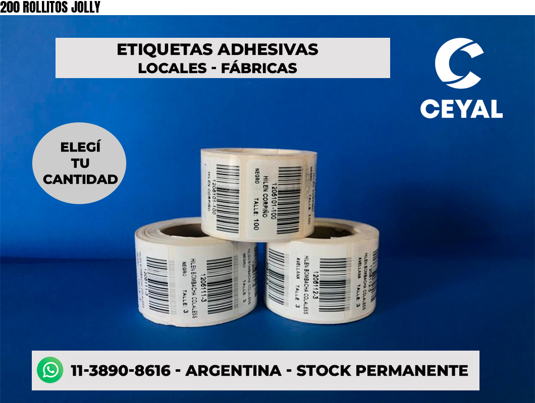 200 ROLLITOS JOLLY