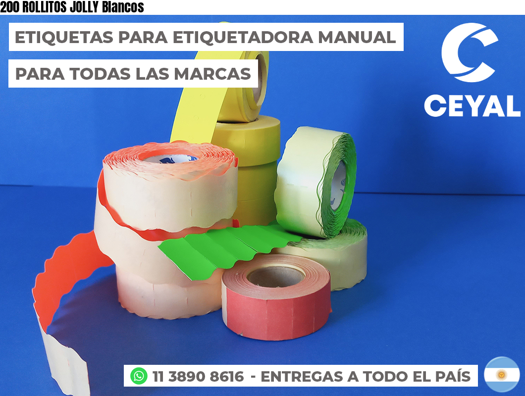 200 ROLLITOS JOLLY Blancos