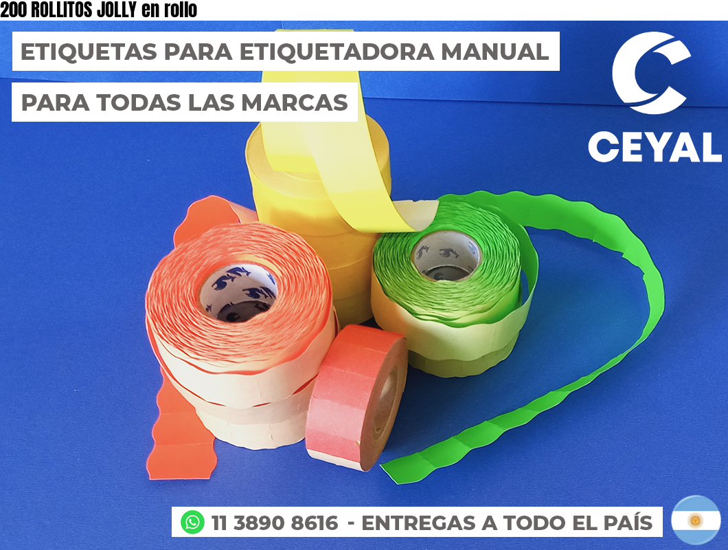 200 ROLLITOS JOLLY en rollo