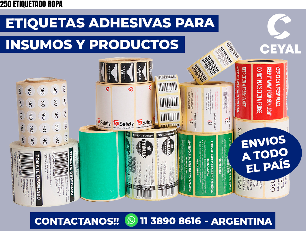 250 ETIQUETADO ROPA