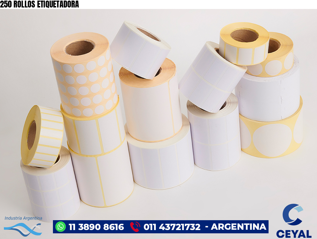 250 ROLLOS ETIQUETADORA