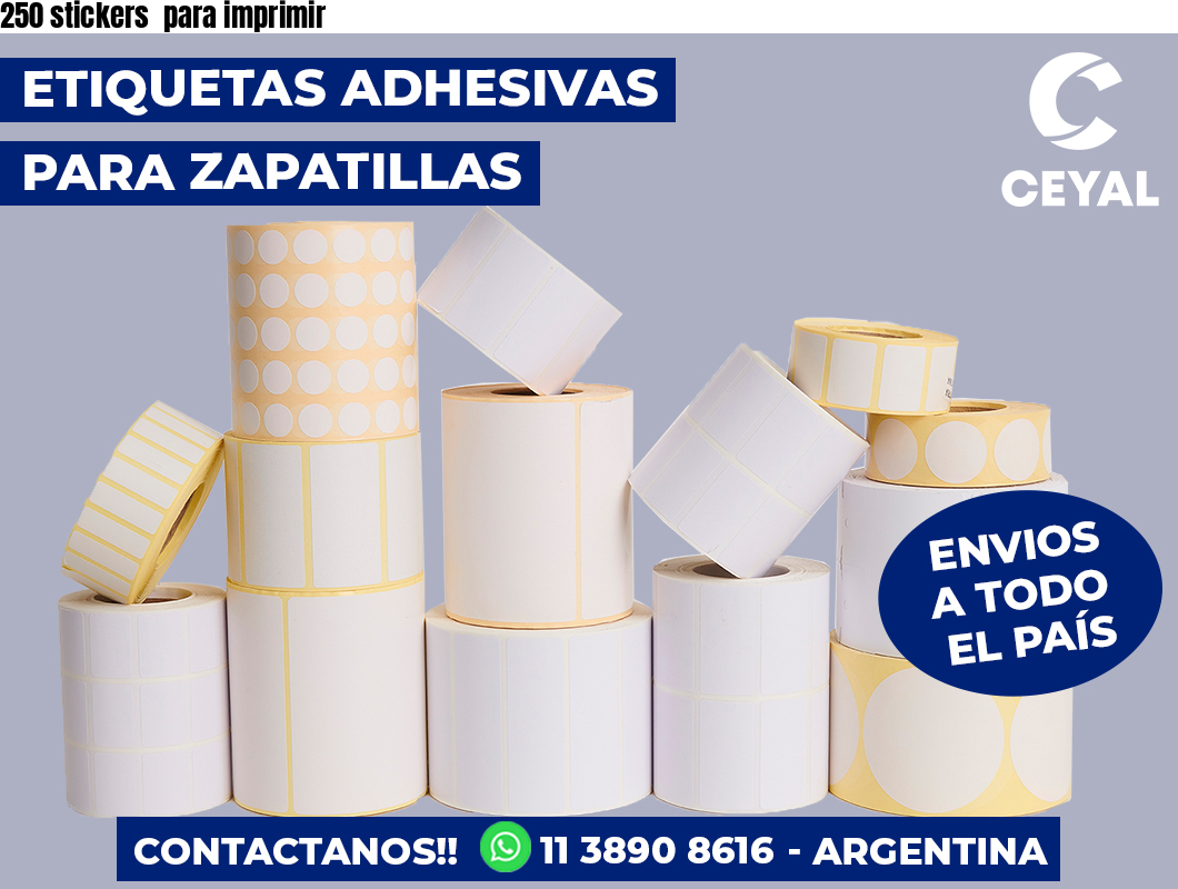 250 stickers  para imprimir