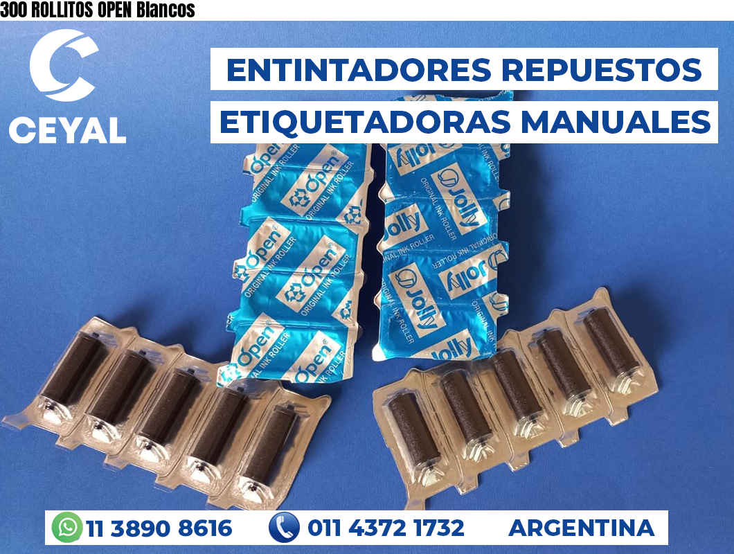 300 ROLLITOS OPEN Blancos
