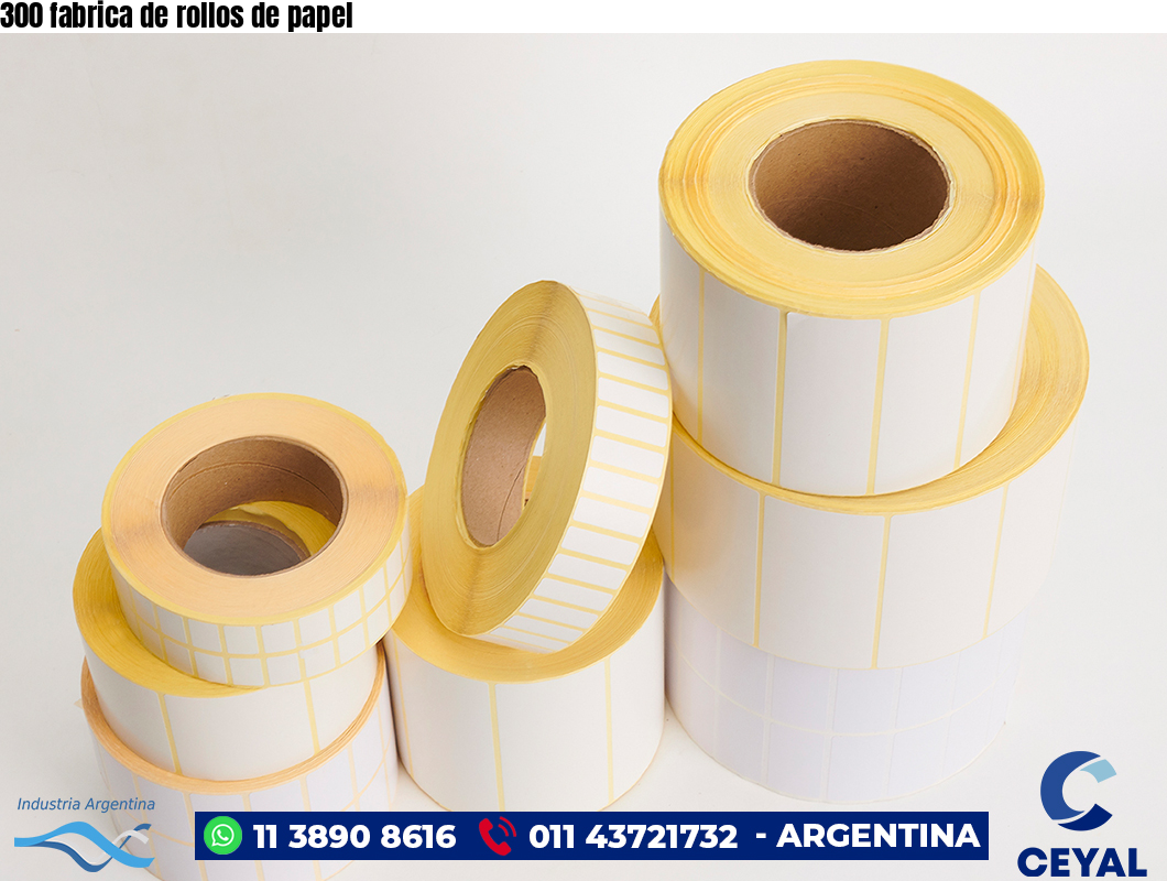 300 fabrica de rollos de papel