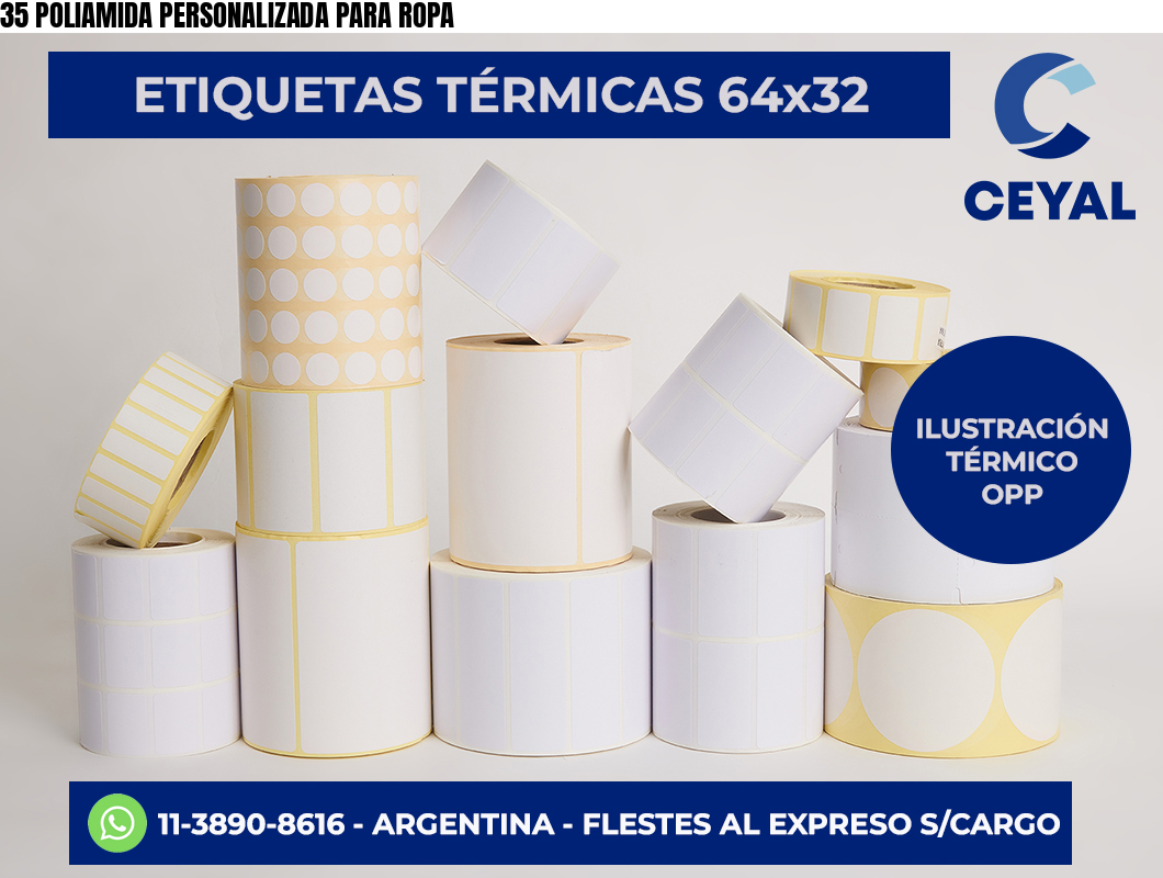 35 POLIAMIDA PERSONALIZADA PARA ROPA