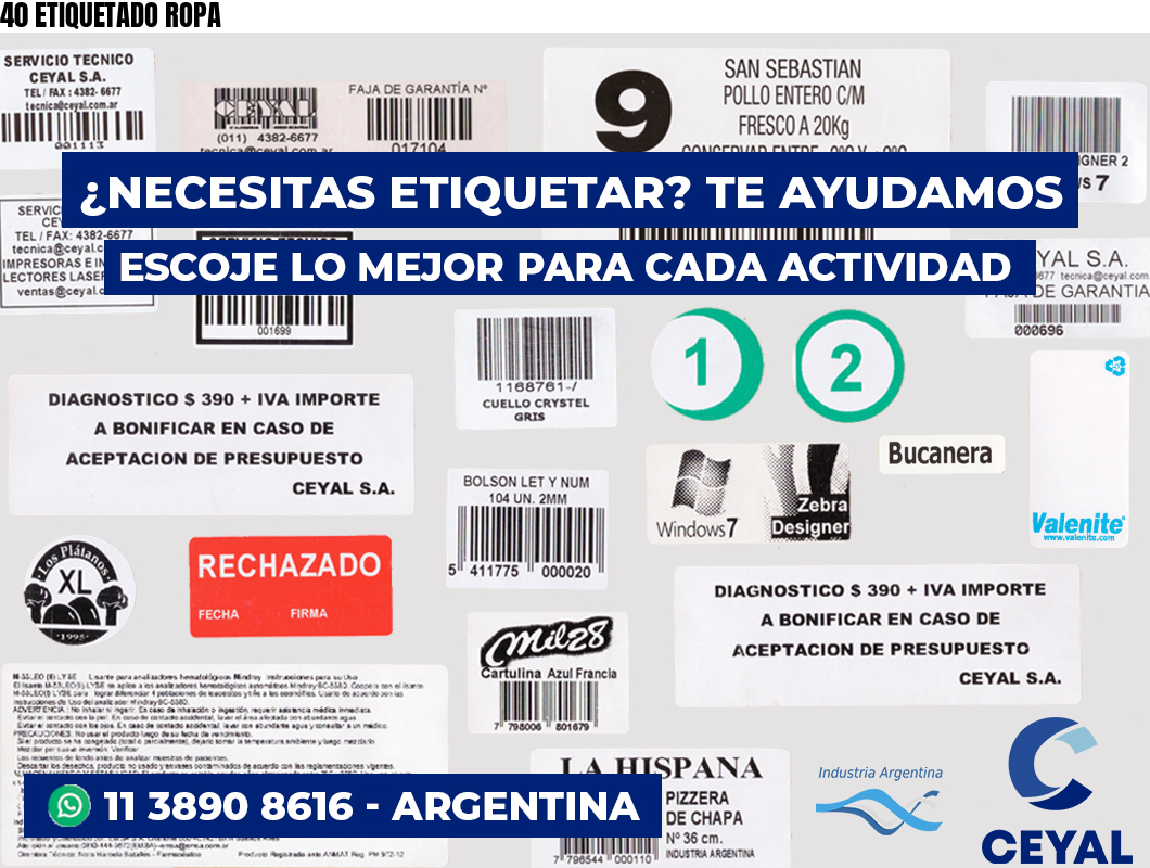 40 ETIQUETADO ROPA