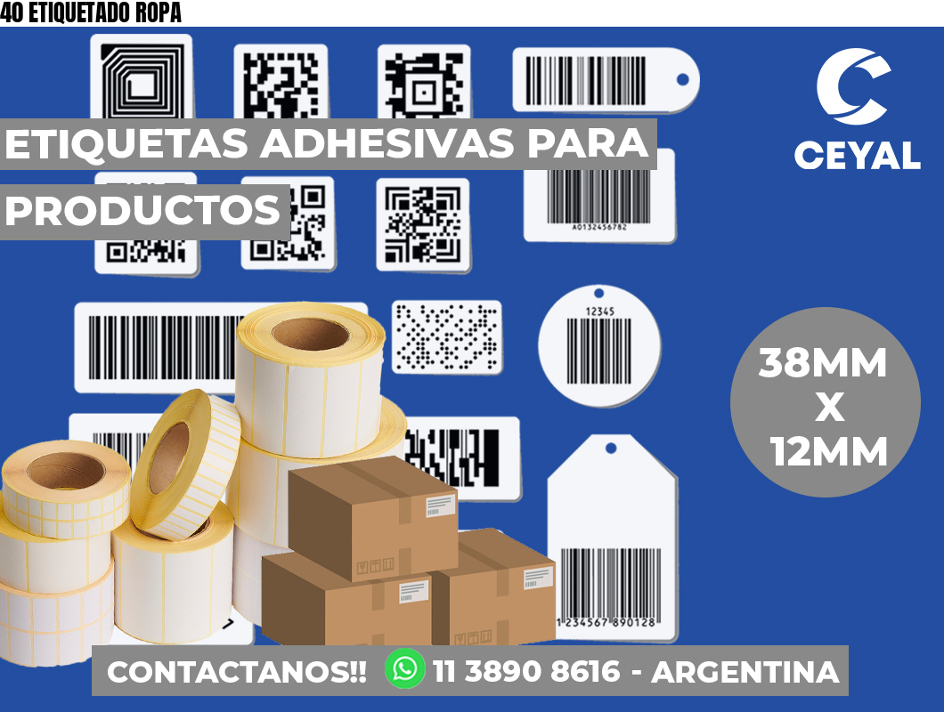 40 ETIQUETADO ROPA